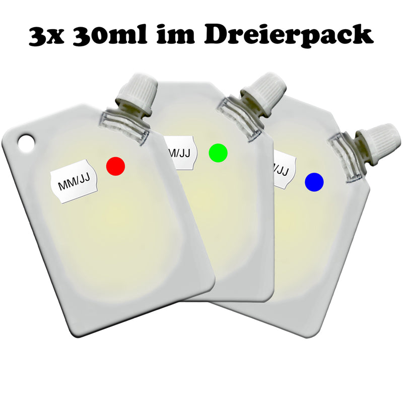 Fake Urin - 3 x 30 ml Kunsturin 100% Safe, Synthetisch, 30ml - Mit Schraubverschluss!