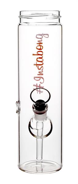 Glas-Bottle Bong, Instabong, 22cm