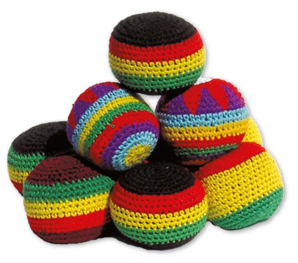 Cotton juggling ball, colorfully mixed