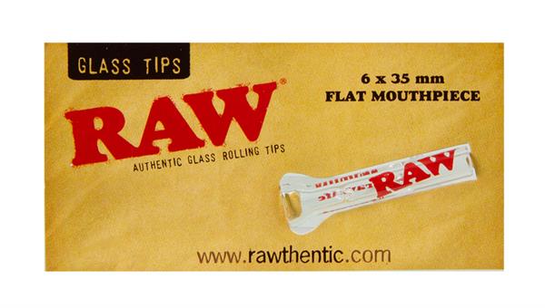 RAW Slim Glass Tips, FLAT