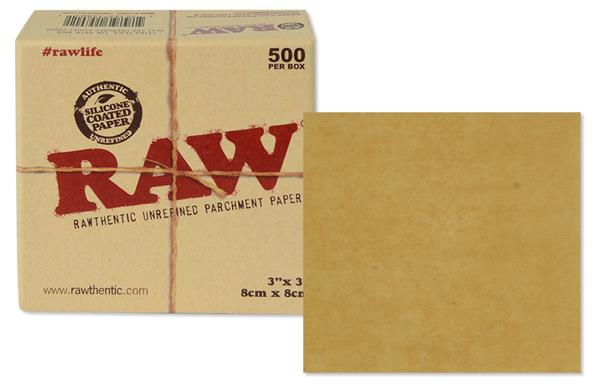RAW Pergament Papier, 8x8cm, 500er Pack