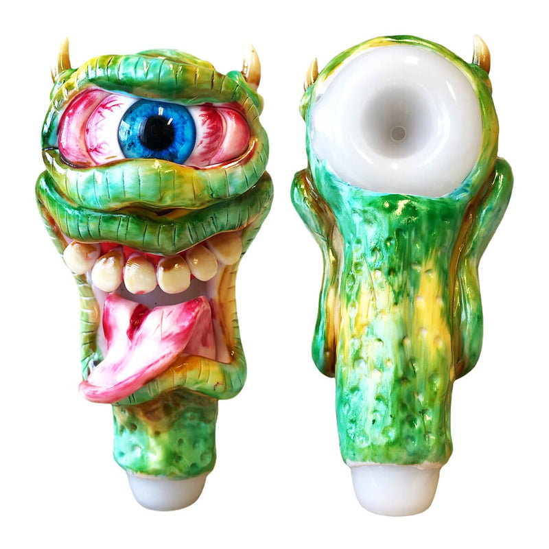 Monster Pipe Special Edition - Lizard - massive Glaspfeife mit 140 mm Länge