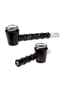 Holzpfeife aus Edelholz 2-TLG. mit Glaskopf