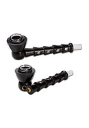 Holzpfeife aus Edelholz 2-TLG. mit Glaskopf