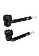 Holzpfeife aus Edelholz 2-TLG. mit Glaskopf