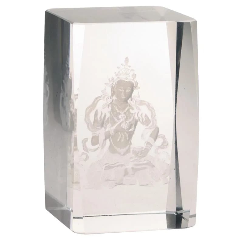 Kristall-Würfel mit Laser-Gravur - Vajrasattva Buddha - Top Geschenkidee!…