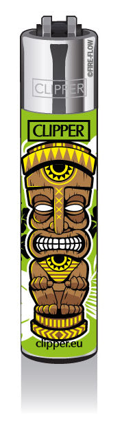 Clipper Feuerzeug Edition Tikal Maske "Green Chilled" Comic