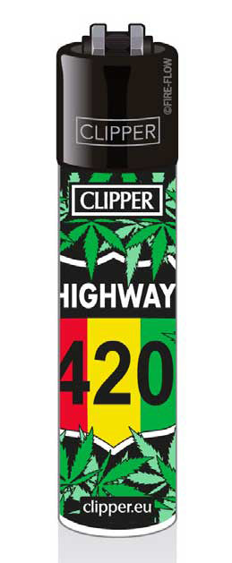 Clipper Feuerzeug Edition Gangsta´s Leaf Verschiedene Motive "Highway 420"