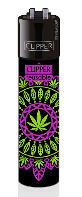 Clipper Feuerzeug Edition Mandala Leaf  "Purple Haze"