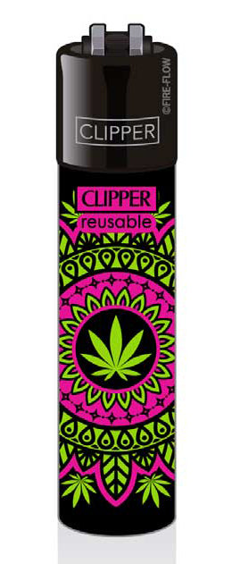 Clipper Feuerzeug Edition Mandala Leaf  "Pink Lady"