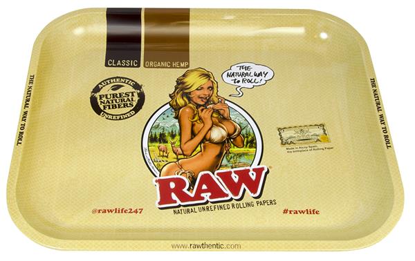 RAW Rolling Tray groß, "RAW Girl"