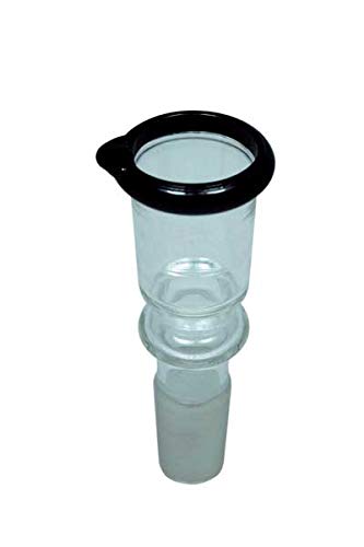 Steckkopf Glas Zylinder klein mit Wegrollschutz Köpfchen 14,5er inkl. Siebe