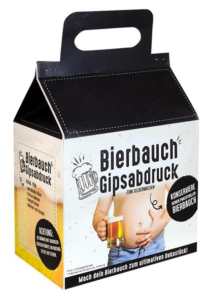 Do-it-yourself beer belly plaster cast