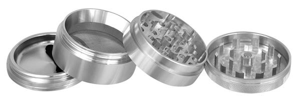 CNC Aluminium Grinder/Pollinator 4-part, ø 56mm "RAW"