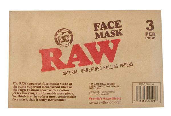 RAW Face Mask Mund - Gesichtsmaske Textil 3er Pack