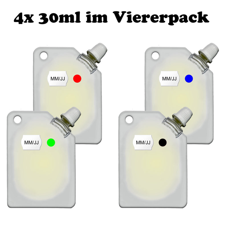 Fake Urin - 4 x 30 ml Kunsturin 100% Safe, Synthetisch, 30ml - Mit Schraubverschluss!