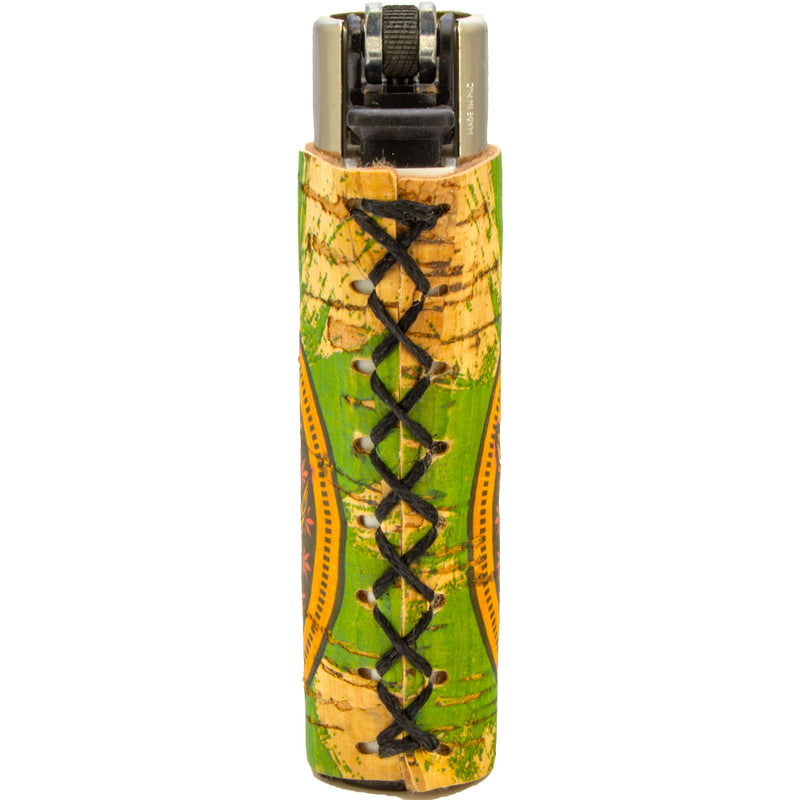 Clipper Feuerzeug - Edition Natural Cork Covers - Serie Leaves - Red Eyes