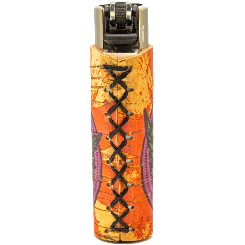 Clipper Feuerzeug - Edition Natural Cork Covers - Serie Leaves - Stoned