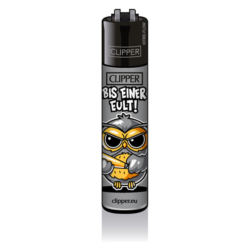 Clipper Feuerzeug Edition - Eulen - Bis einer Eult!