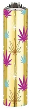 Clipper Feuerzeug - Edition Metal Cover Mini - Weed