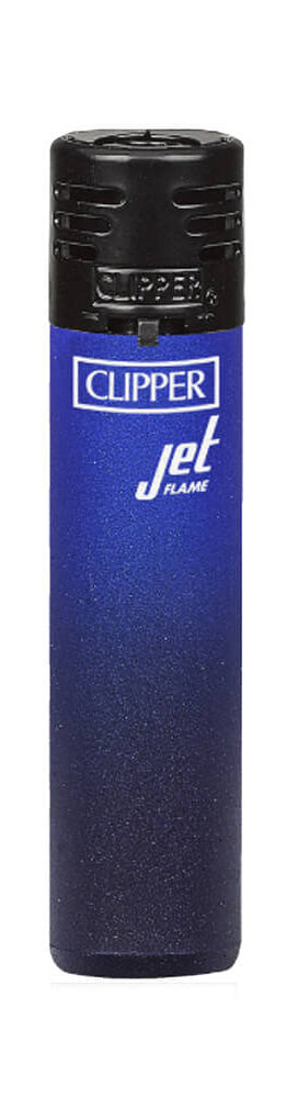 Clipper Feuerzeug Edition Jet Flame Metallic Blue Black