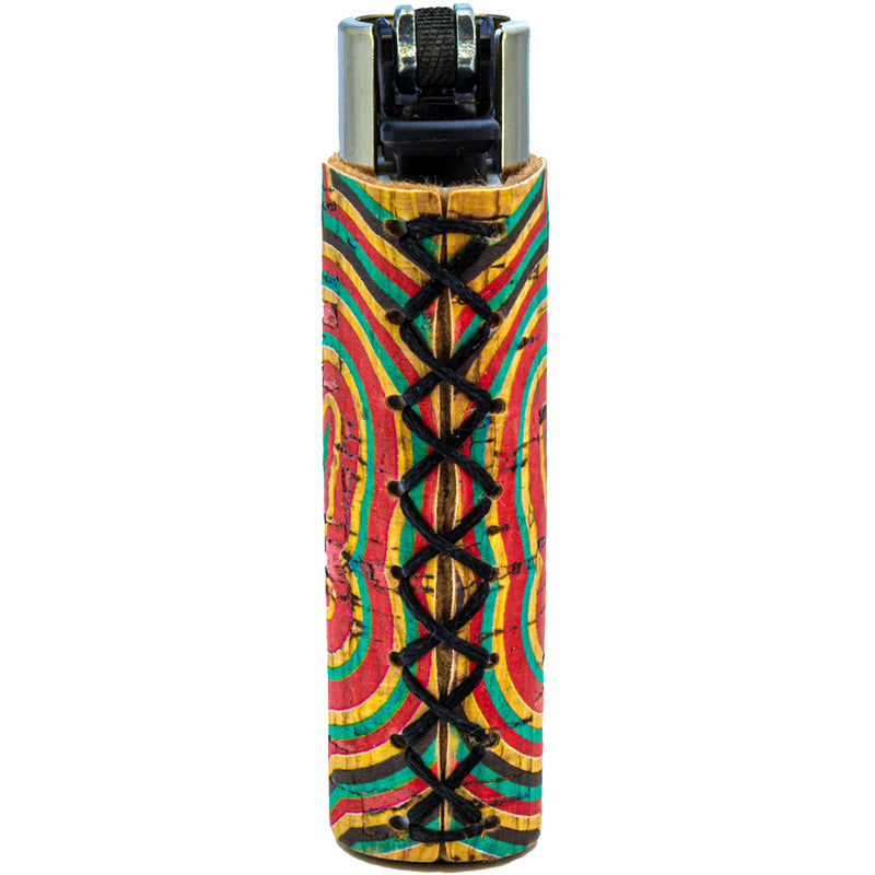 Clipper Feuerzeug - Edition Natural Cork Covers -  Leaf Green