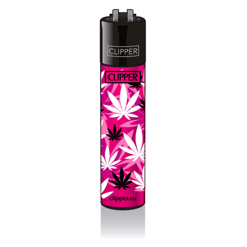 Clipper Feuerzeug - Edition Pink Leaves - Pink