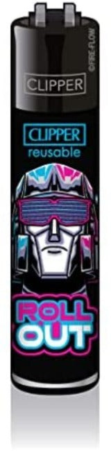 Clipper Feuerzeug Edition Retro Waves Verschiedene Motive Transformer