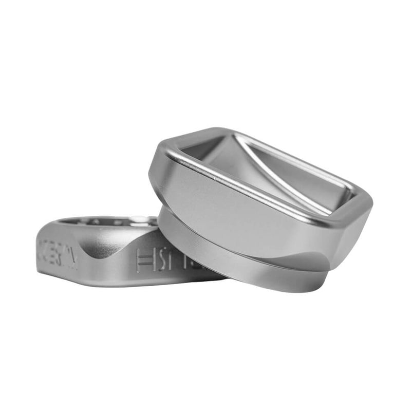 Krush Kube 2.0 | Spezial Grinder aus Kanada | 2 - Teilig aus Aluminium | 55 mm Silber