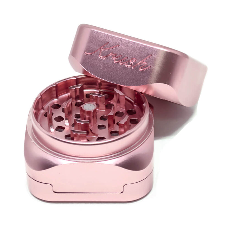 Krush Kube 3.0 | Spezial Grinder aus Kanada | 3 - Teilig aus Aluminium | 55 mm Rose