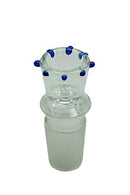 Flutschkopf mit Rollstop aus Borosilikatglas Krone Köpfchen 18,8er Sieblos