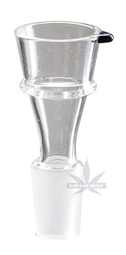 Steckkopf aus Glas Trichter mit Rollstop & Ring - Köpfchen 18,8er inkl. Siebe