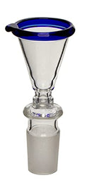 Steckkopf Blauer Rand großer Trichter Köpfchen 18.8 mit Siebe