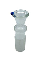 Steckkopf aus Glas klein mit Rollstop - Trichter - Köpfchen 18.8 mit Siebe