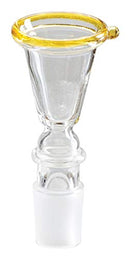 Steckkopf gelber Rand großer Trichter Köpfchen 18,8er inkl. Siebe