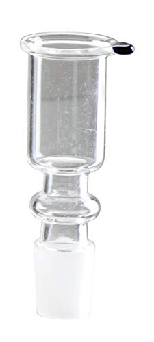 Glaskopf Zylinder aus Borosilikatglas mit Rollstop Köpfchen 18,8er inkl. Siebe