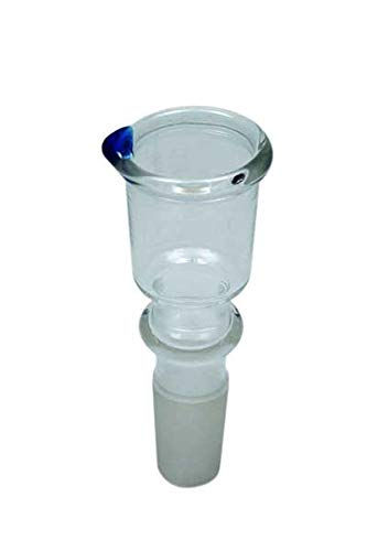 Steckkopf Glas Zylinder klein mit Wegrollschutz - Köpfchen 14.5er inkl. Siebe