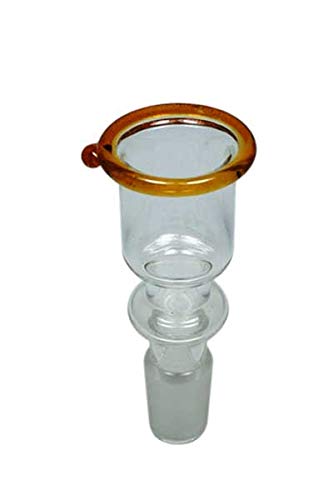 Steckkopf Glas Zylinder klein mit Wegrollschutz - Köpfchen 14,5er inkl. Siebe