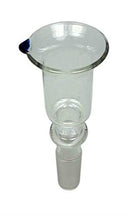 Steckkopf Glas breiter Rand mit Wegrollschutz Köpfchen 14,5er inkl. Siebe