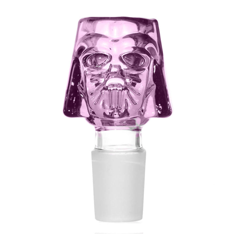 Steckkopf aus Borosilikatglas in 18,8 Dark Lord pink