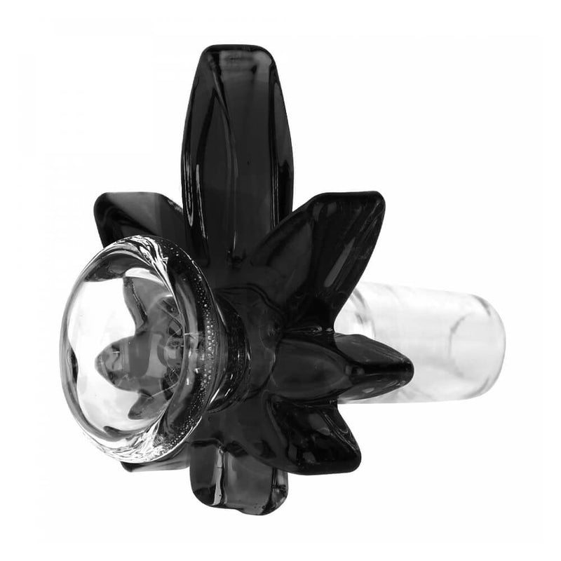 Steckkopf aus Borosilikatglas in 18,8 Black Hemp schwarz