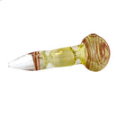 Pfeife aus Glas | Sun Empire | Mit Kickloch & Siebe L. 130 mm Handpfeife Pur