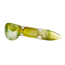 Handpfeife aus Glas | Green Bubble | Mit Kickloch & Siebe L. 130 mm