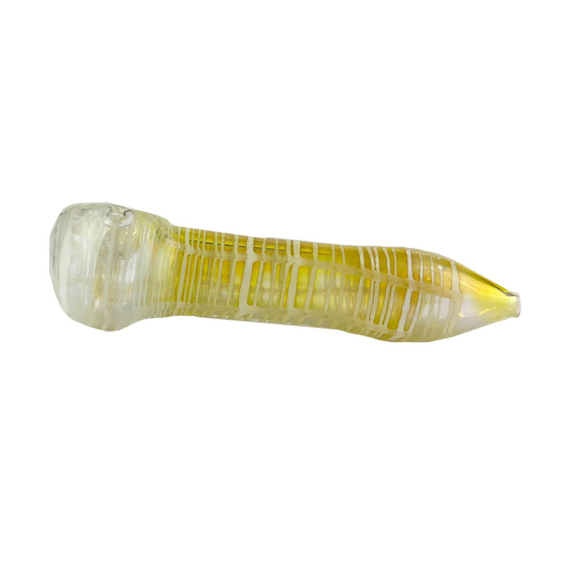 Pfeife aus Glas | Banana Kush | Mit Kickloch & Siebe L. 130 mm Handpfeife