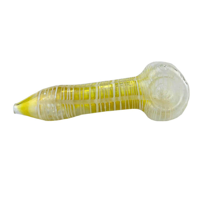 Pfeife aus Glas | Banana Kush | Mit Kickloch & Siebe L. 130 mm Handpfeife