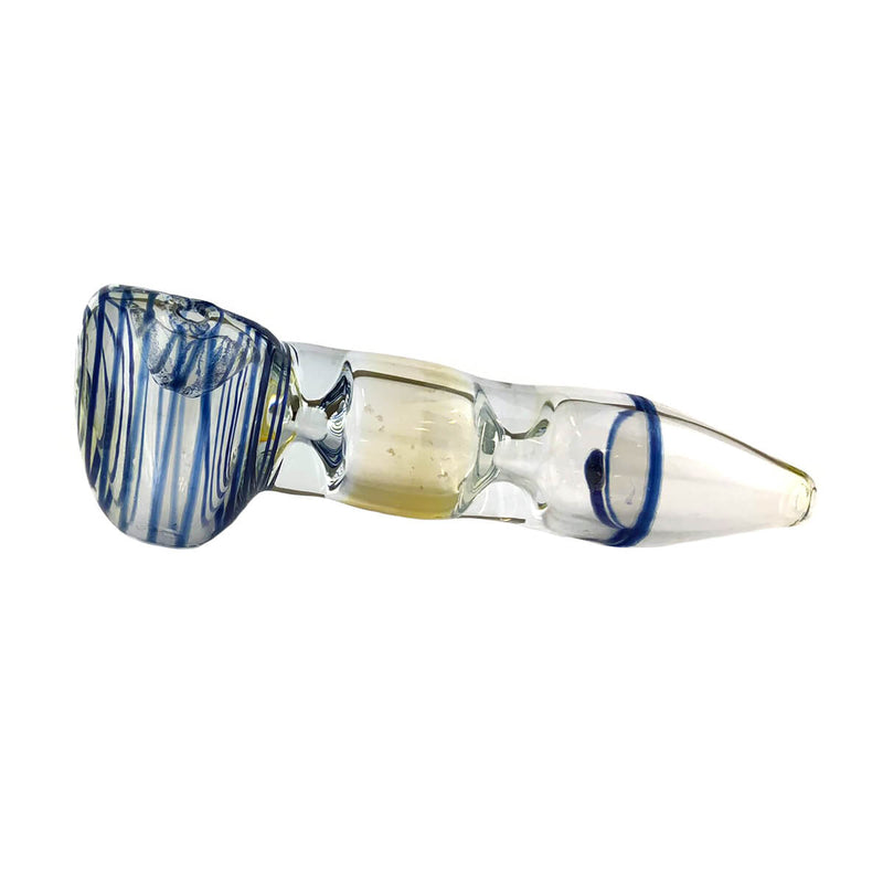 Pfeife aus Glas | Ocean Needle | Mit Kickloch & Siebe L. 130 mm Handpfeife