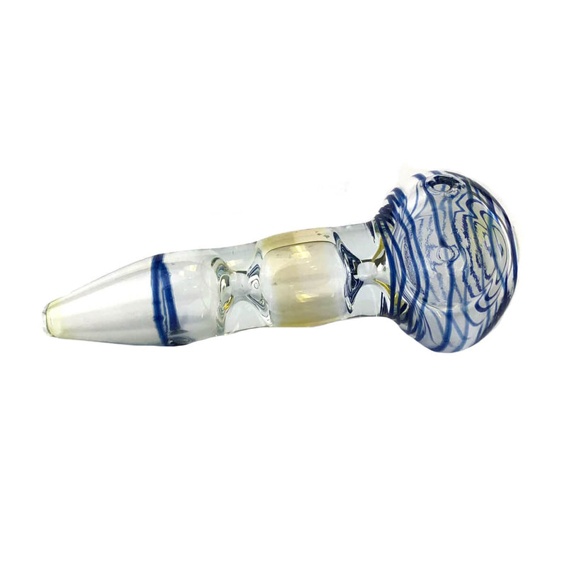 Pfeife aus Glas | Ocean Needle | Mit Kickloch & Siebe L. 130 mm Handpfeife