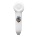 Glaspfeife Cartoons 6 Rick mit & Siebe - Handpfeife Länge 120 mm