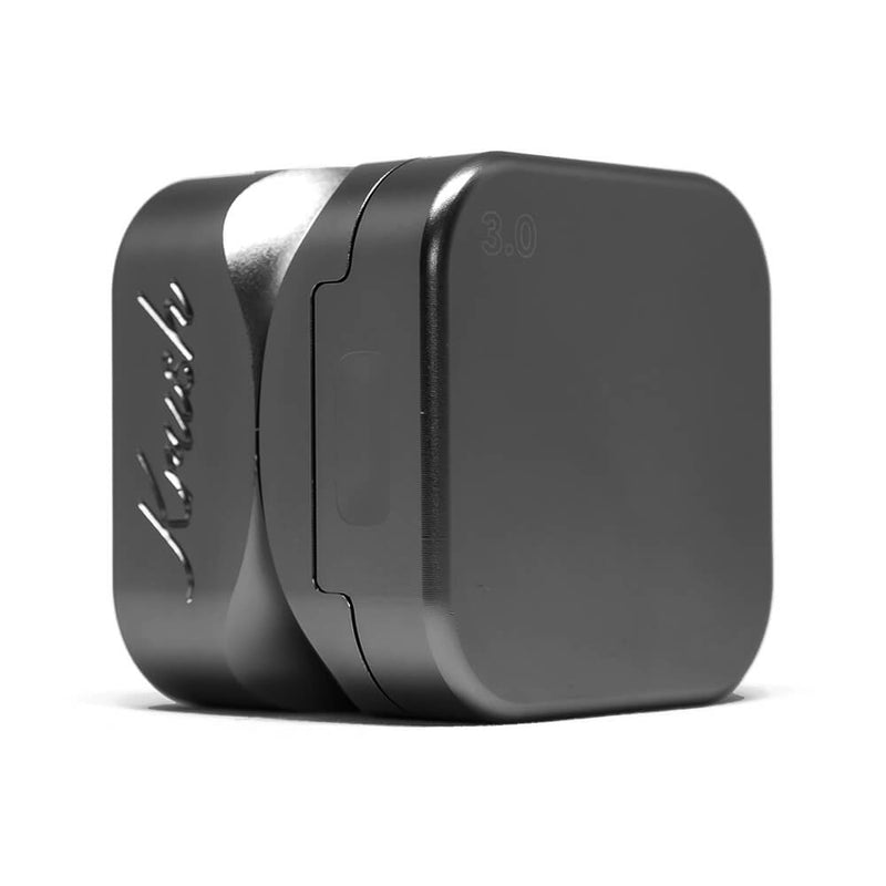 Krush Kube 3.0 | Spezial Grinder aus Kanada | 3 - Teilig aus Aluminium | 55 mm Schwarz