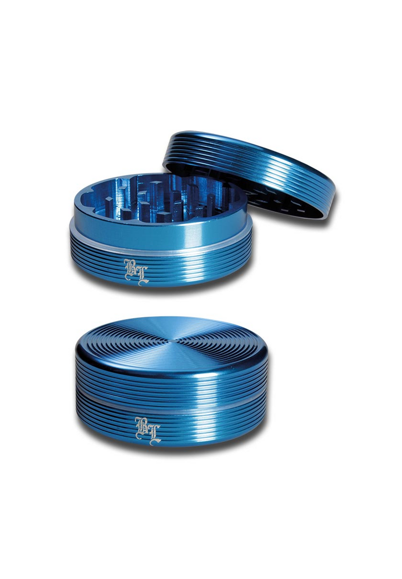 Riffel-Grinder Alu-Grinder 2-tlg. anodisiert - hellbau